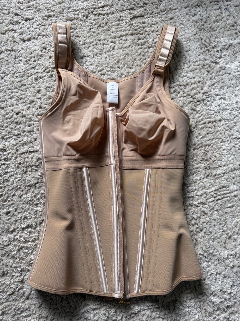 SHAPSHE M Girls Nude/Tan One-Piece Shaping Bodysuit